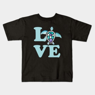 Sea Turtle Love Kids T-Shirt